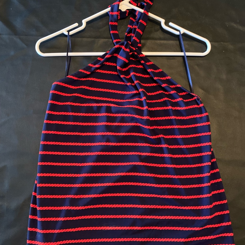 Nautical Ann Taylor sleeveless top